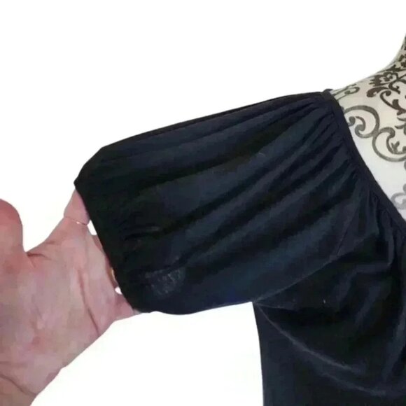 Rachel Pally Tee Shirt Vintage Black Modal Cotton Blend Round Neck Women's  Med - Picture 5 of 10